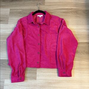 Pink Light Corduroy Button Down Medium